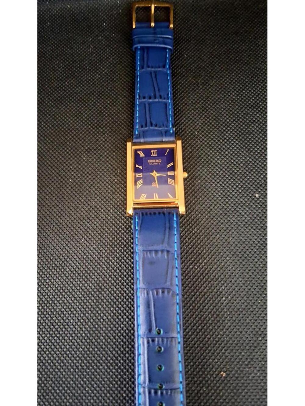 Men's Vintage Seiko Tank Leather Wrist Watch RARE - Picture 3 of 7